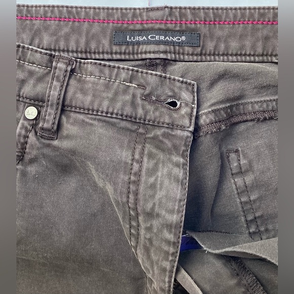 Luisa Cerano Women's soft brown bootcut jeans size 12 - Picture 6 of 11